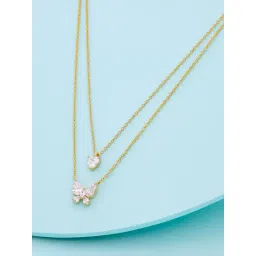 Kushal's Fashion Jewellery White Gold Trendy Necklace With Chain for Women-picture-25