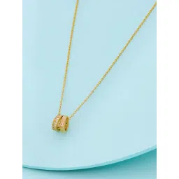 Kushal's Fashion Jewellery White Gold Trendy Necklace With Chain for Women-picture-12