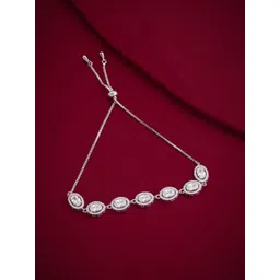 Kushal's Fashion Jewellery Women Rhodium-Plated Wraparound Bracelet-picture-20