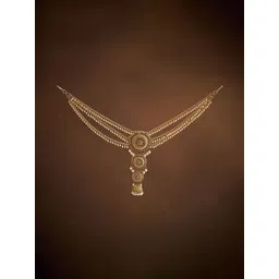 Kushal's Fashion Jewellery Women Ruby Gold-Plated Ethnic Antique Hair Brooch-picture-36