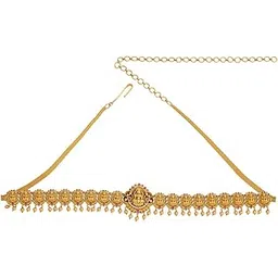 kushal's Fashion Jewellery Ruby Gold Polished Antique Belt With Adjustable Chain Best for Festive Season & Special Occasion - 421607-picture-37