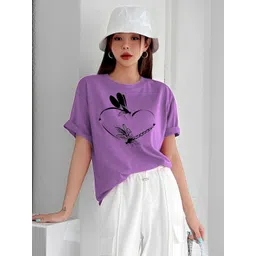 Kushi Flyer Women Graphic Printed Round Neck T-shirt-picture-29