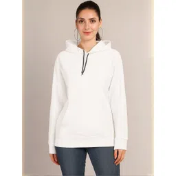 Kushi Flyer Women White Fleece Pullover Sweatshirt-picture-32