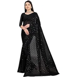 kv fashion Women's Georgette Squence Embroidered Saree MF 221-New-picture-52