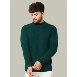 KVETOO Ribbed High Neck Pullover Acrylic Sweater-picture-16