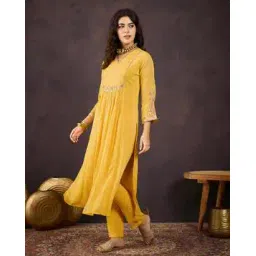 kvs fab Women Embroidered Straight Kurta Set-picture-20