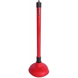 KWEL Drain Unblocker Cleaner Sink Plunger Cleaning Pump for Kitchen Sink, Toilet, Bathroom (Size 30cm Hight) (Set of 1) (Red)-picture-20
