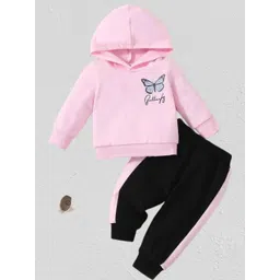 Kwikk Girls Printed Hooded T-shirt with Trouser-picture-23