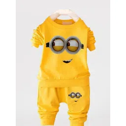 Kwikk Yellow Cotton Blend Clothing Set-picture-47