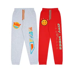 KYDA KIDS Pack of 2 Printed Cotton Track Pants-picture-12