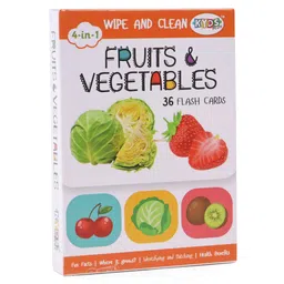 Kyds Play Flash Cards of Fruits & Vegetables White - 36 Flash Cards-picture-3