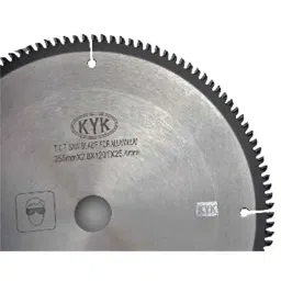 KYK Alloy Steel Silver Carbide Tipped Circular Saw for Aluminium Cutting, Size: 12 inchx100T-picture-39