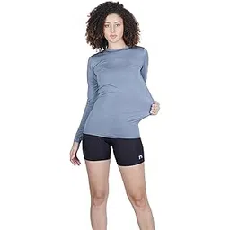 kyk Never Lose Womens Compression Top T-Shirt for Gym Sports Yoga Swimming Running Short Sleeve-picture-10