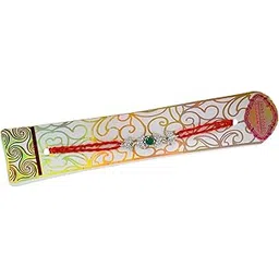 kyoot jewels Designer American Diamond Rakhi with Red Thread For Bhai Brother-picture-44