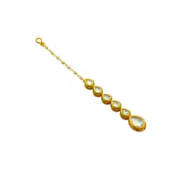 KYOOT JEWELS Gold-Plated Maang Tikka Head Jewellery-picture-13