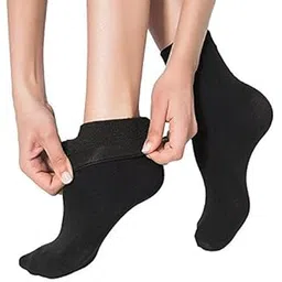 kyron fashions WOMENS THUMB CUT VELVET SOCKS 100% IMPORTED PRODUCT, VERY HOT FLEECE WOOLEN MATERIAL-picture-24
