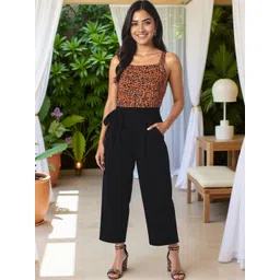 KYVO Women Animal Printed Shoulder Straps Basic Jumpsuit-picture-38