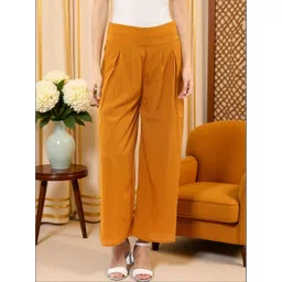 KYVO Women Crepe Palazzos-picture-35