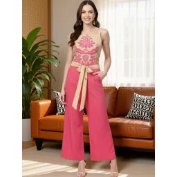 KYVO Women Printed Yoke Sleeveless Basic Jumpsuit-picture-26