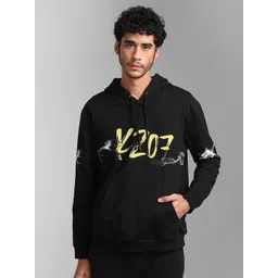 KZ07 By Kazo Men Printed Cotton Hooded Sweatshirt-picture-12