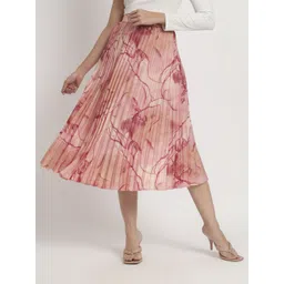 KZULLY STYLE Printed A-Line Midi Skirt-picture-31