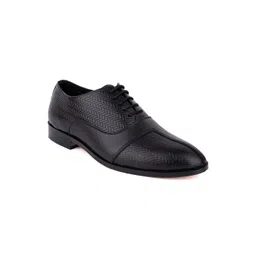 LA BOTTE Men Black Textured Leather Derbys-picture-14