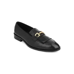 LA BOTTE Men Buckled Fringed Leather Loafers-picture-27