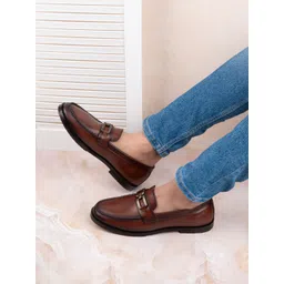 LA BOTTE Men Round Toe Leather Formal Loafers-picture-24