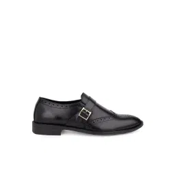 La Botte Men's Black Monk Shoes-picture-26