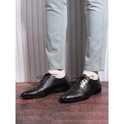 La Botte Men's Black Oxford Shoes-picture-11