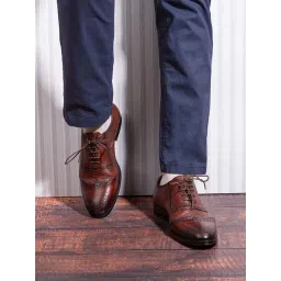 La Botte Men's Brown Oxford Shoes-picture-37