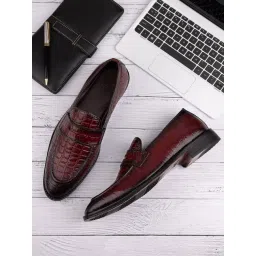 La Botte Men's Burgundy Casual Loafers-picture-27