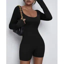 la chic pick Women Cotton Scoop-Neck Playsuit-picture-29