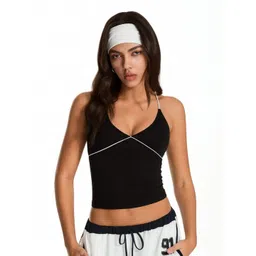 LA CHIC PICK Women Halter Neck Cotton Fitted Crop Top-picture-29