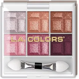 L.A. COLORS 6 Color Eyeshadow Palette Matte Finish, Delicate, 4g (Multicolor)-picture-40
