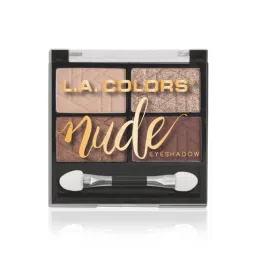 L.A. Colors 4 Color Eyeshadow Palette Bare It All (Nude) - 4.8 gm-picture-16