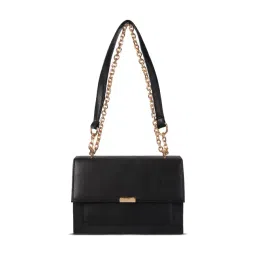 LA ELLORE Black Color Block Medium Shoulder Bag-picture-18