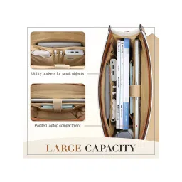 LA ELLORE Brown Medium Satchel image 4