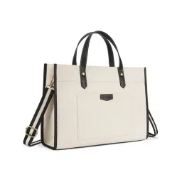 LA ELLORE Off White Medium Tote-picture-23