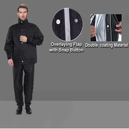 la' exclusivite Solid Men Raincoat image 4
