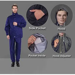 la' exclusivite Solid Men Raincoat image 3