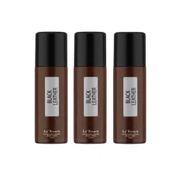 La French Men Set Of 3 Black Leather Deodorant Body Spray-150ml-image-13