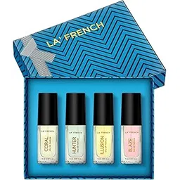 La French Perfume Gift Set 4X15ml each | Coral,Blaze, Illusion & Hunter EDP Fragrance Scent for Men and Women | Long Lasting Eau De Parfum | Perfume Gift Set for Men and Women-image-20
