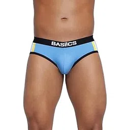 BASIICS by La Intimo Men's Cotton Spandex Double Stripe Classic Brief-picture-38