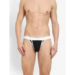 La Intimo Black Blended Relaxed Fit Solid Jockstraps-picture-10