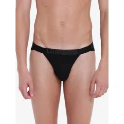 La Intimo Black Modal Relaxed Fit Solid Briefs-picture-30