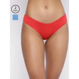 La Intimo Blue & Red Comfort Fit Panties - Pack Of 2-picture-24