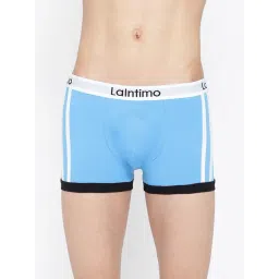 La Intimo Blue Comfort Fit Striped Trunks-picture-18