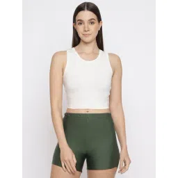 La Intimo Cream Solid Camisole-picture-31