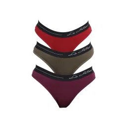 La Intimo Dulce Candy Brief Panty - Multi-Color (Pack of 3)-image-19